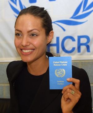 Angelina Jolie es embajadora de Naciones Unidas para los Refugiados